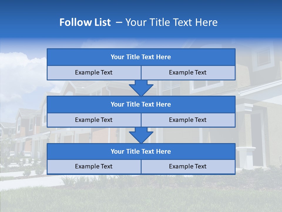 Row Entrance Green PowerPoint Template