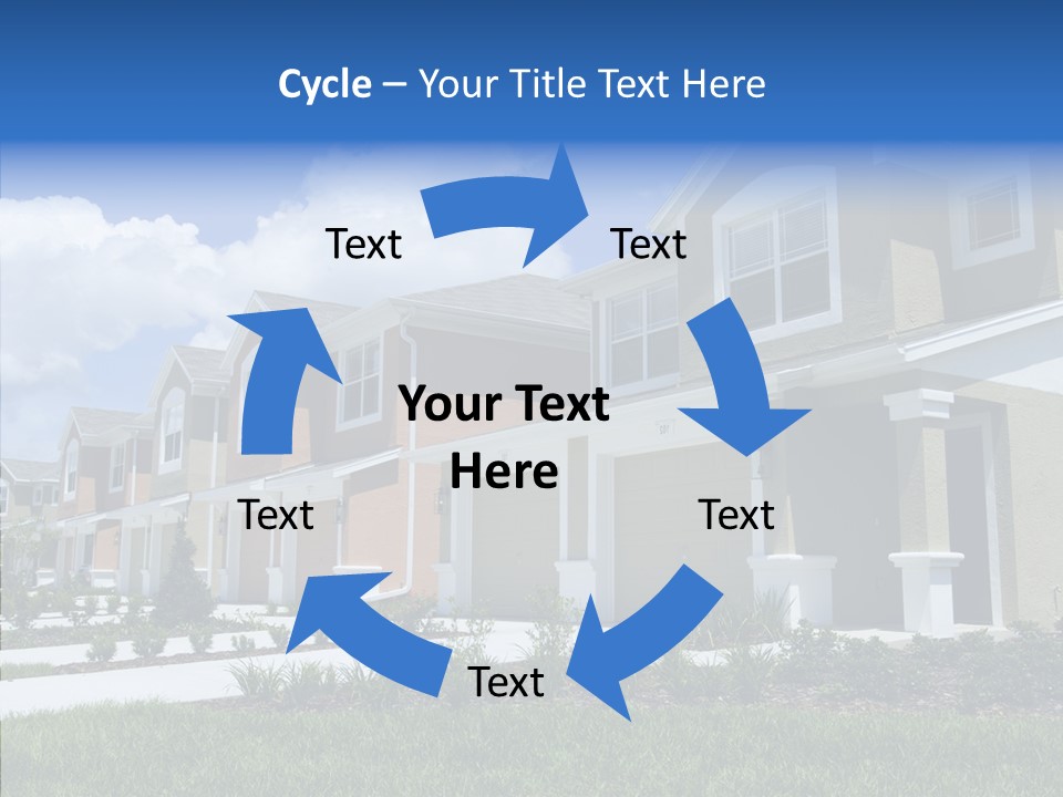 Row Entrance Green PowerPoint Template