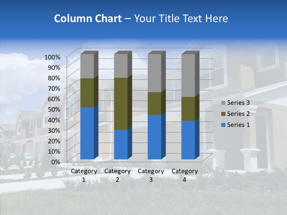 Row Entrance Green PowerPoint Template