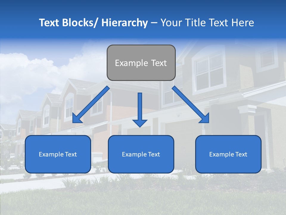 Row Entrance Green PowerPoint Template