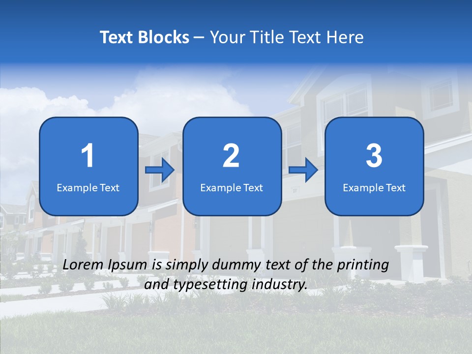 Row Entrance Green PowerPoint Template