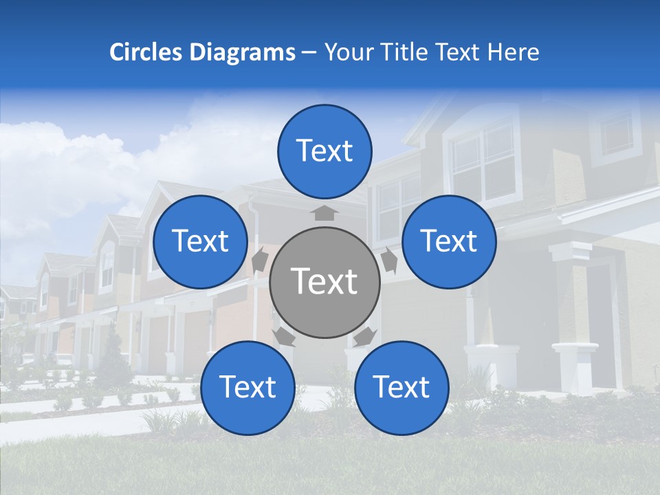 Row Entrance Green PowerPoint Template