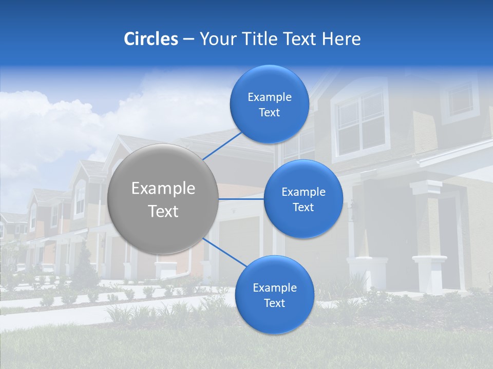 Row Entrance Green PowerPoint Template