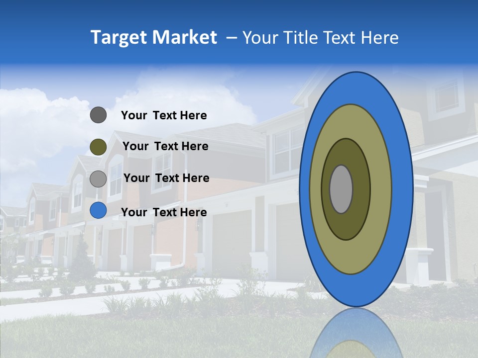 Row Entrance Green PowerPoint Template