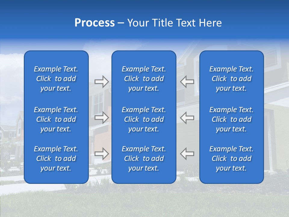 Row Entrance Green PowerPoint Template