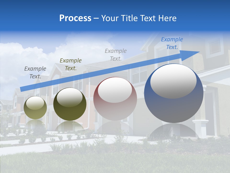 Row Entrance Green PowerPoint Template