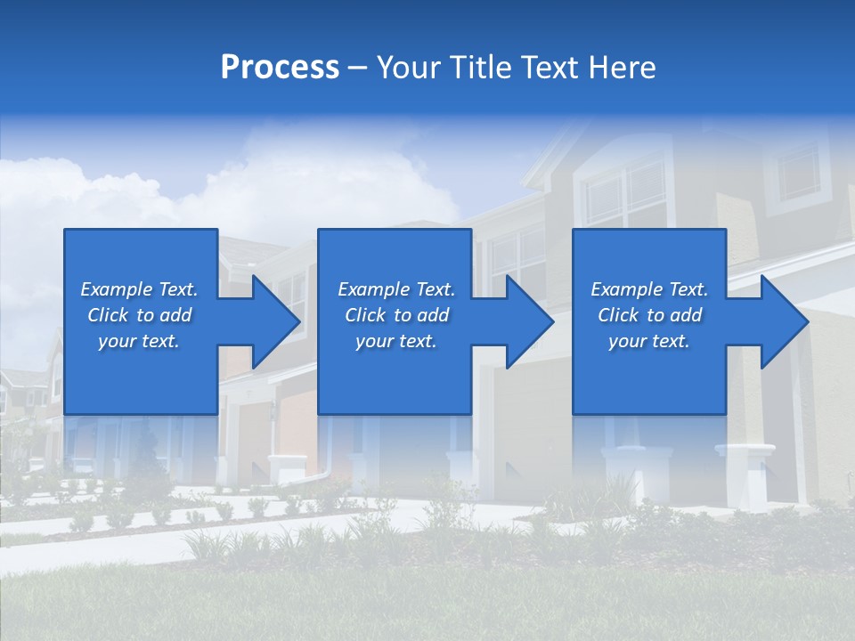 Row Entrance Green PowerPoint Template