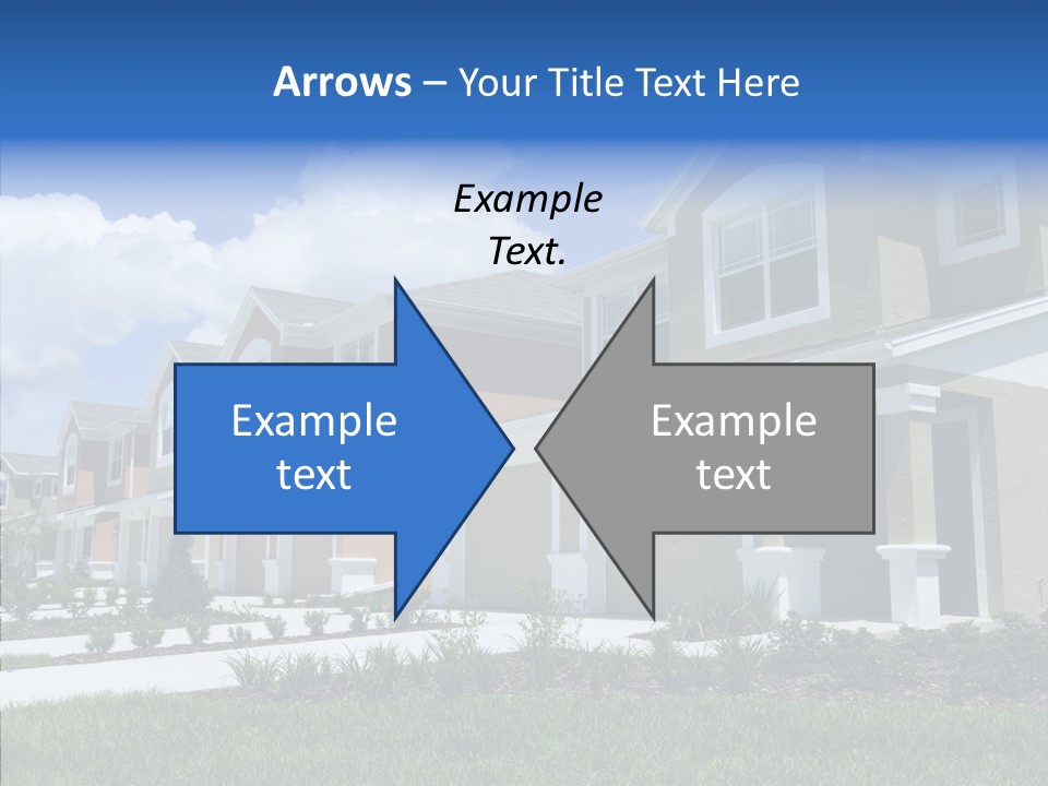 Row Entrance Green PowerPoint Template