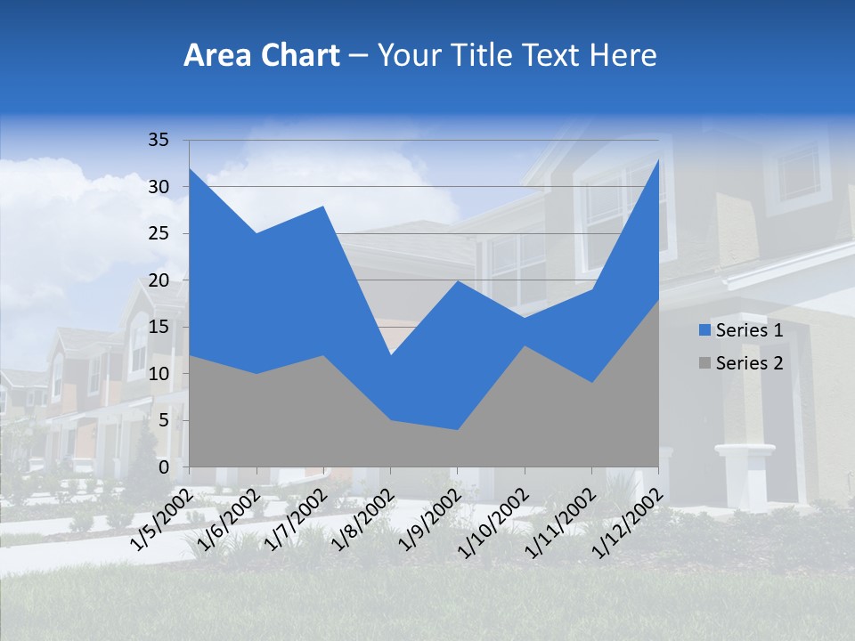 Row Entrance Green PowerPoint Template