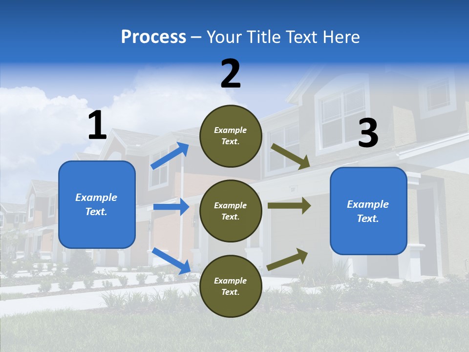 Row Entrance Green PowerPoint Template