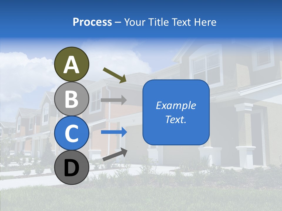 Row Entrance Green PowerPoint Template