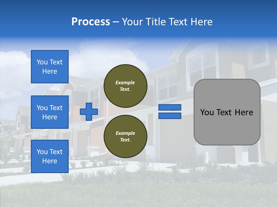 Row Entrance Green PowerPoint Template