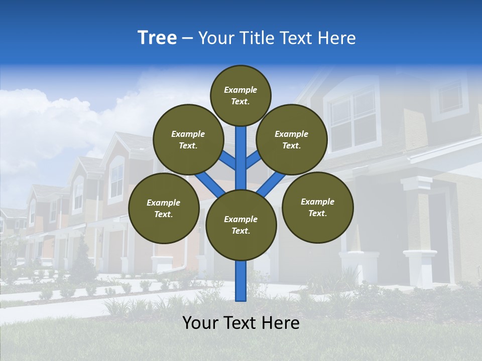 Row Entrance Green PowerPoint Template