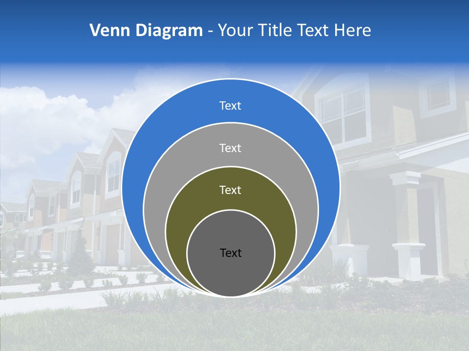 Row Entrance Green PowerPoint Template