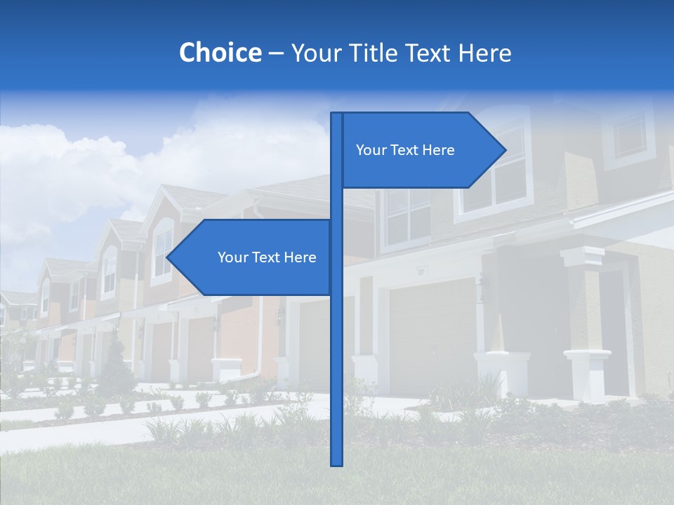 Row Entrance Green PowerPoint Template