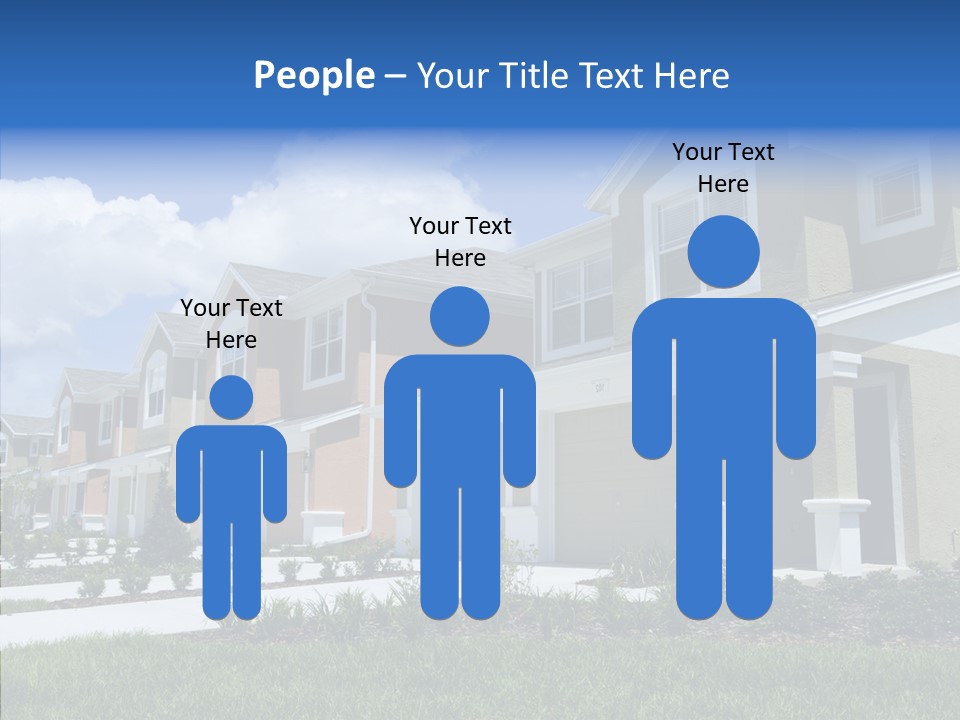 Row Entrance Green PowerPoint Template