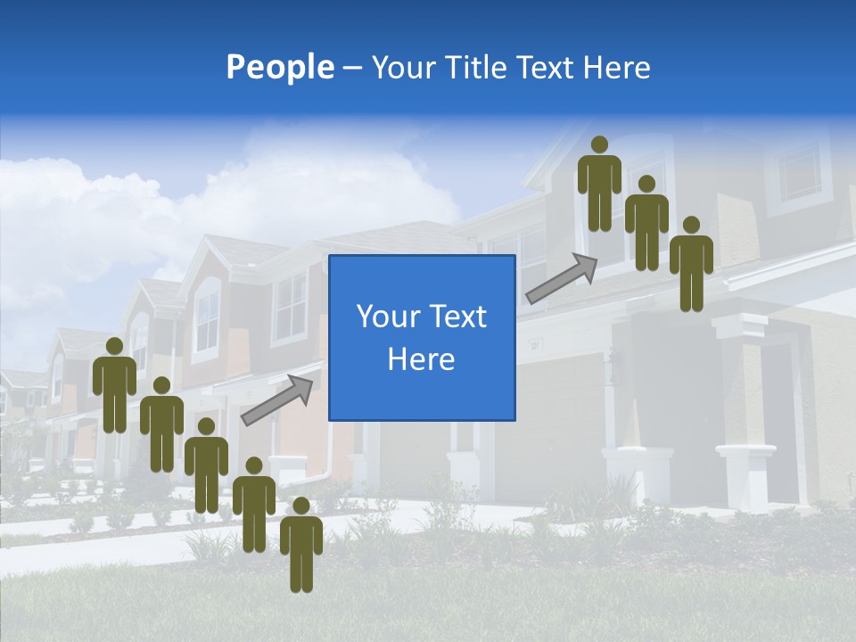 Row Entrance Green PowerPoint Template