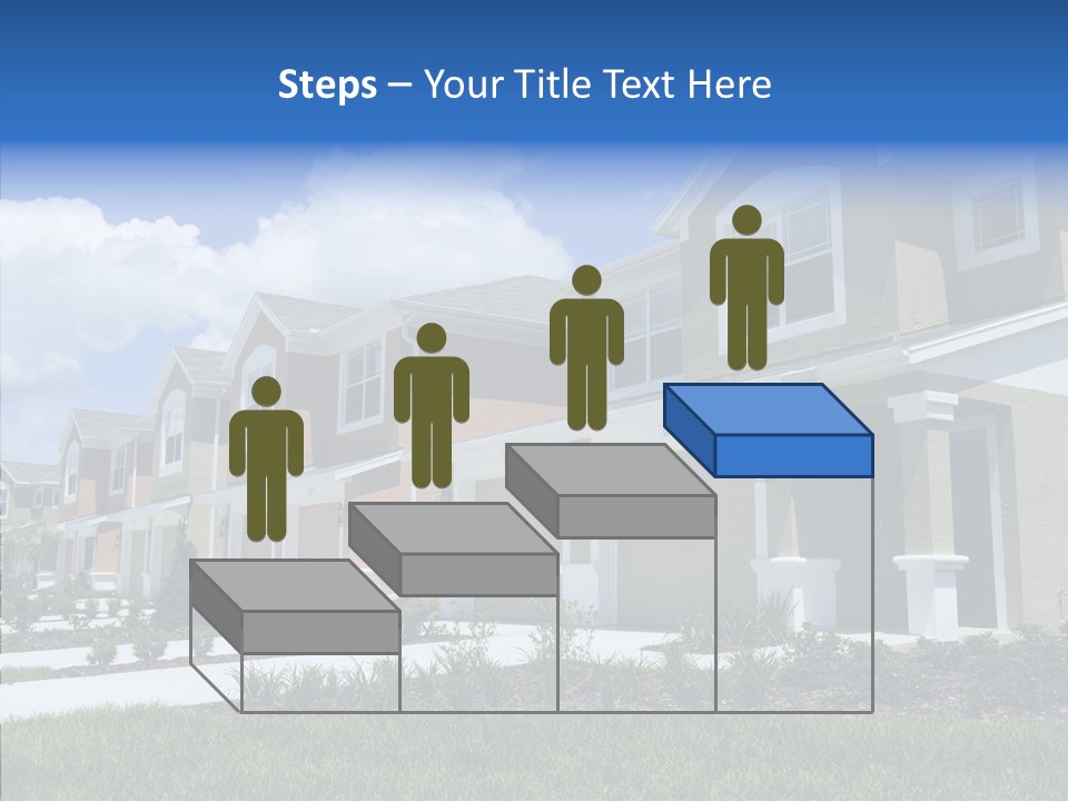 Row Entrance Green PowerPoint Template