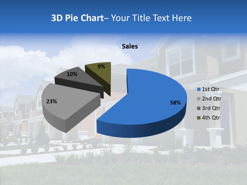 Row Entrance Green PowerPoint Template