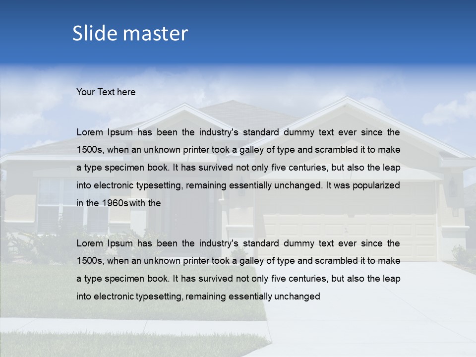 Yard Landscaping Lawn PowerPoint Template