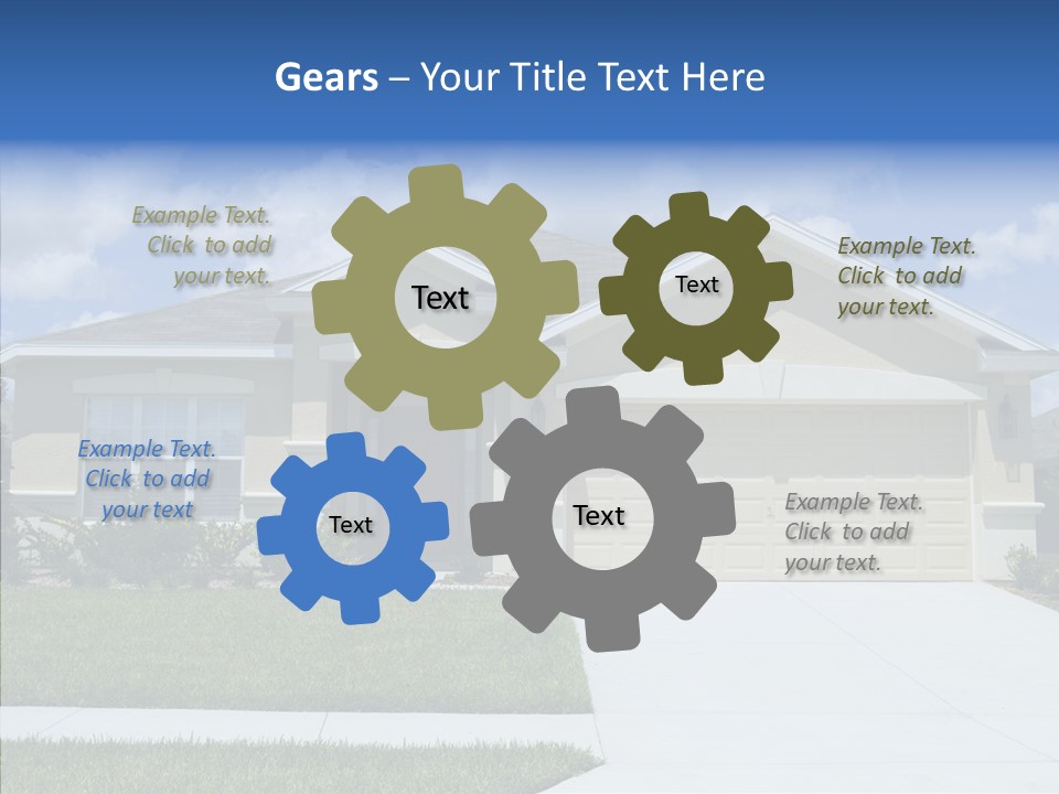 Yard Landscaping Lawn PowerPoint Template