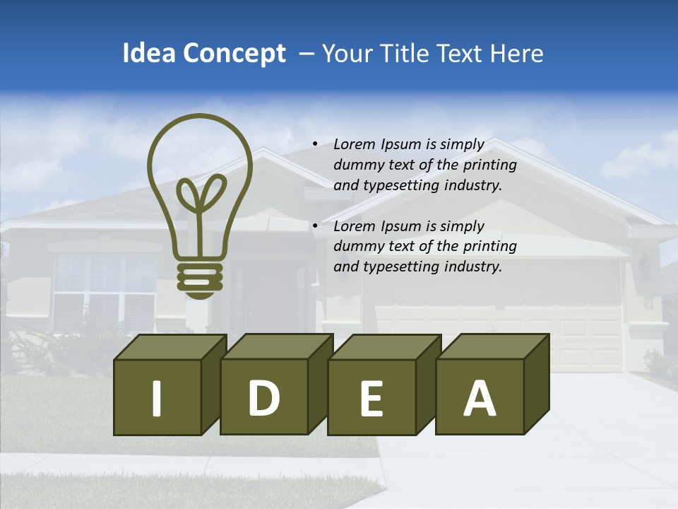 Yard Landscaping Lawn PowerPoint Template