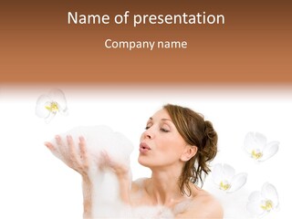 Water Exotic Foam PowerPoint Template