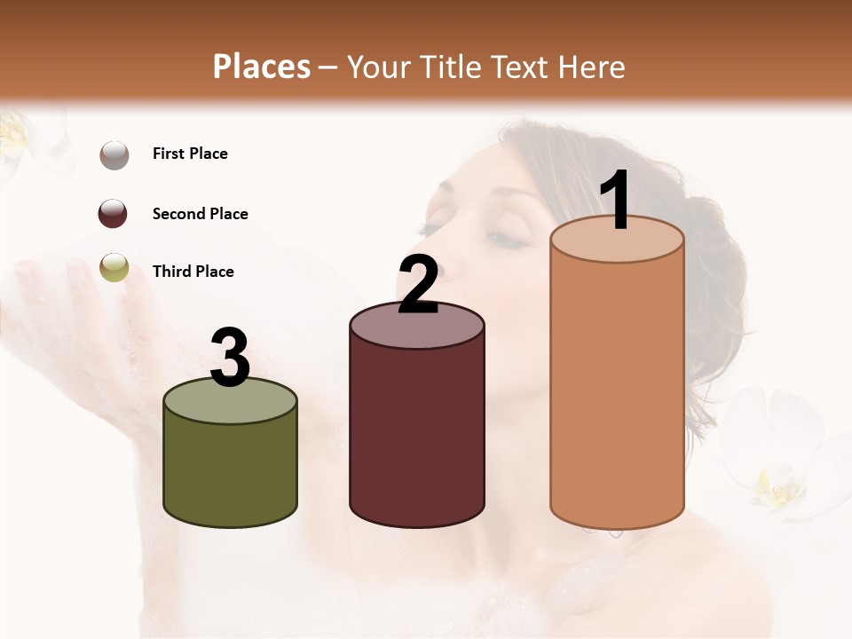 Water Exotic Foam PowerPoint Template