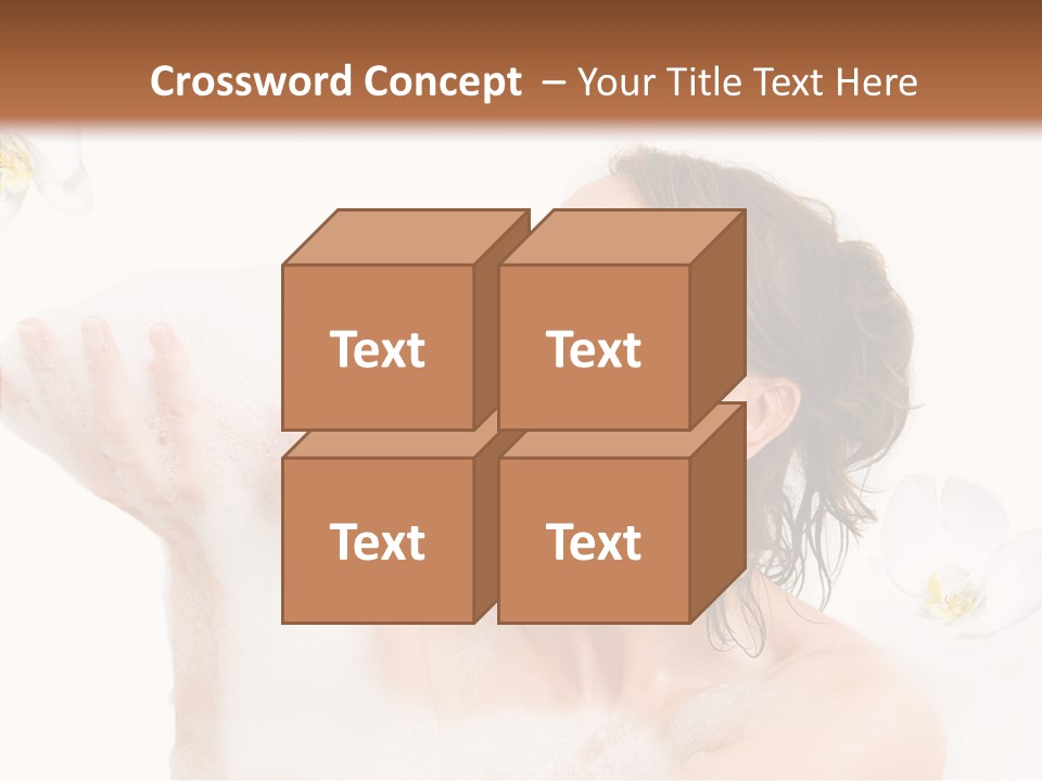 Water Exotic Foam PowerPoint Template