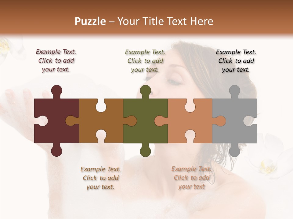 Water Exotic Foam PowerPoint Template