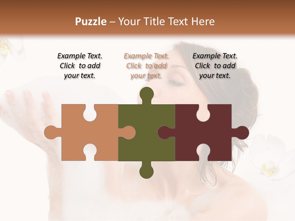 Water Exotic Foam PowerPoint Template