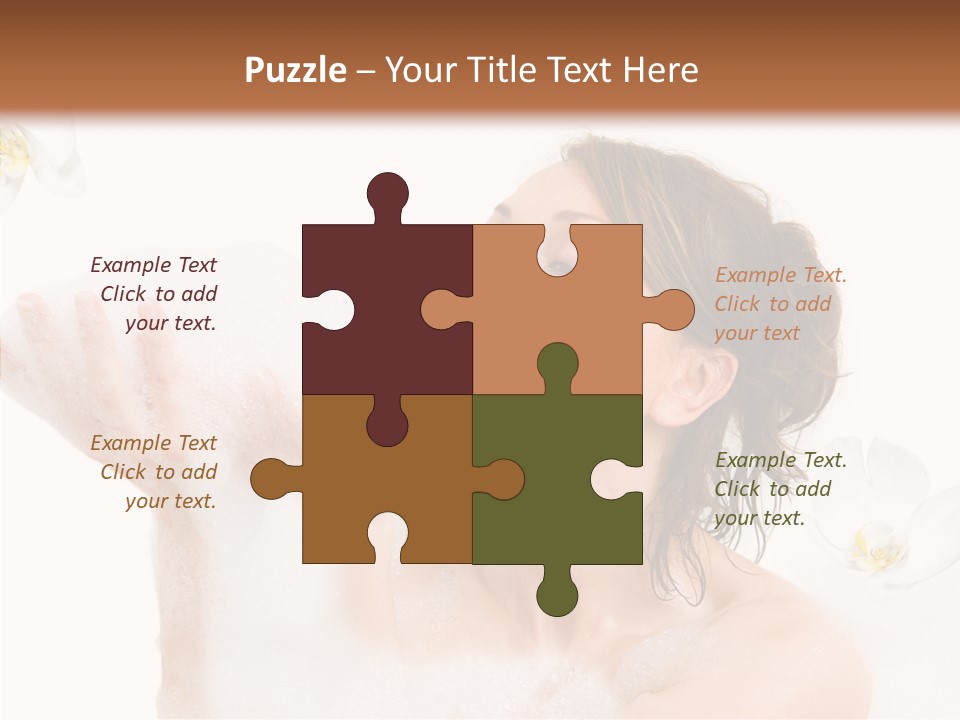 Water Exotic Foam PowerPoint Template