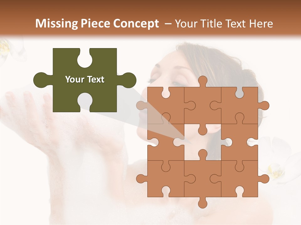 Water Exotic Foam PowerPoint Template