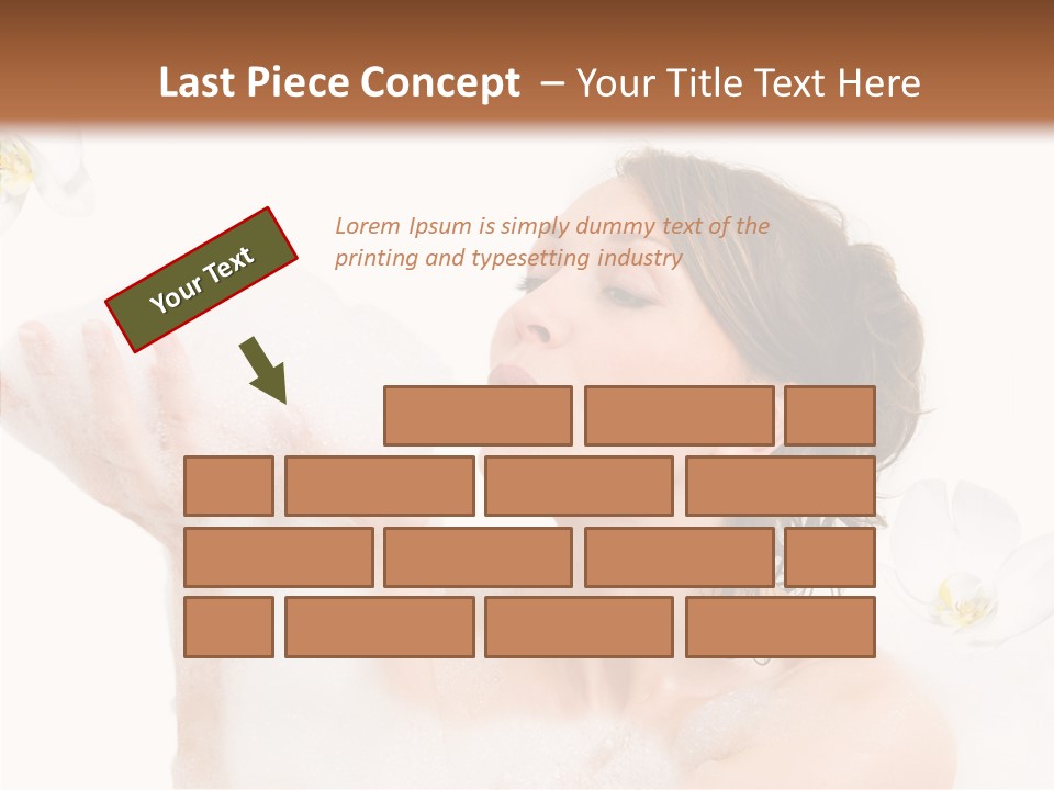 Water Exotic Foam PowerPoint Template