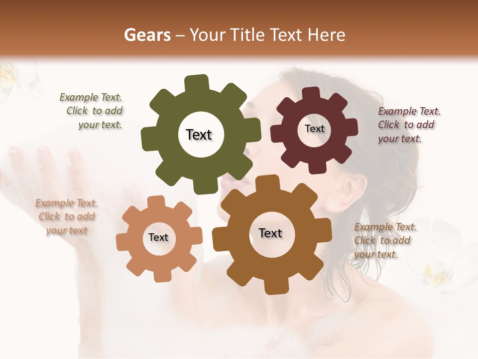 Water Exotic Foam PowerPoint Template