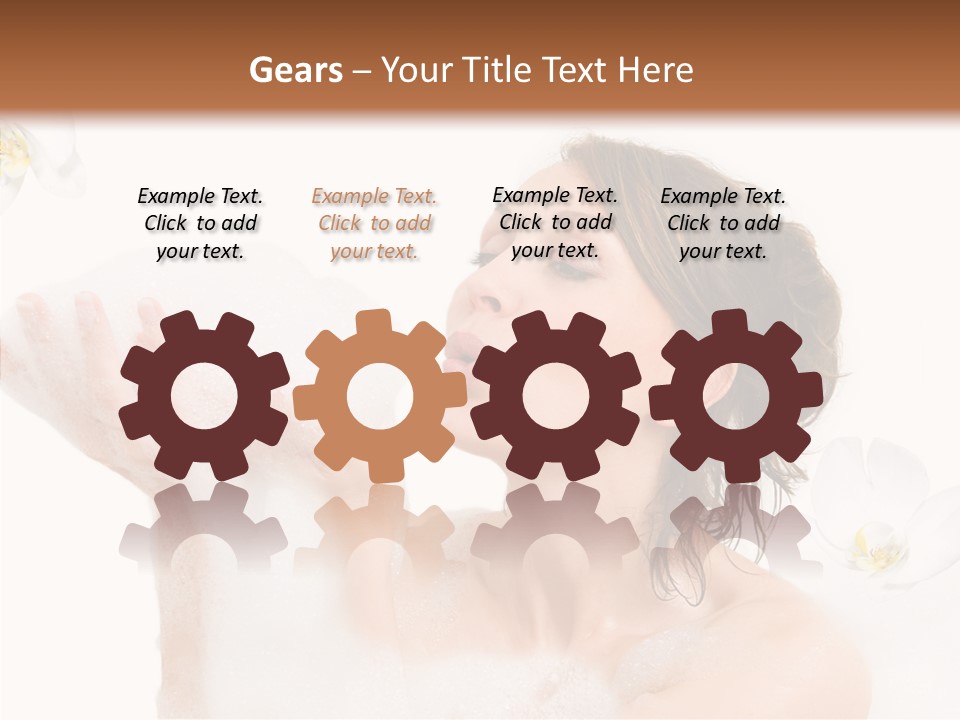 Water Exotic Foam PowerPoint Template