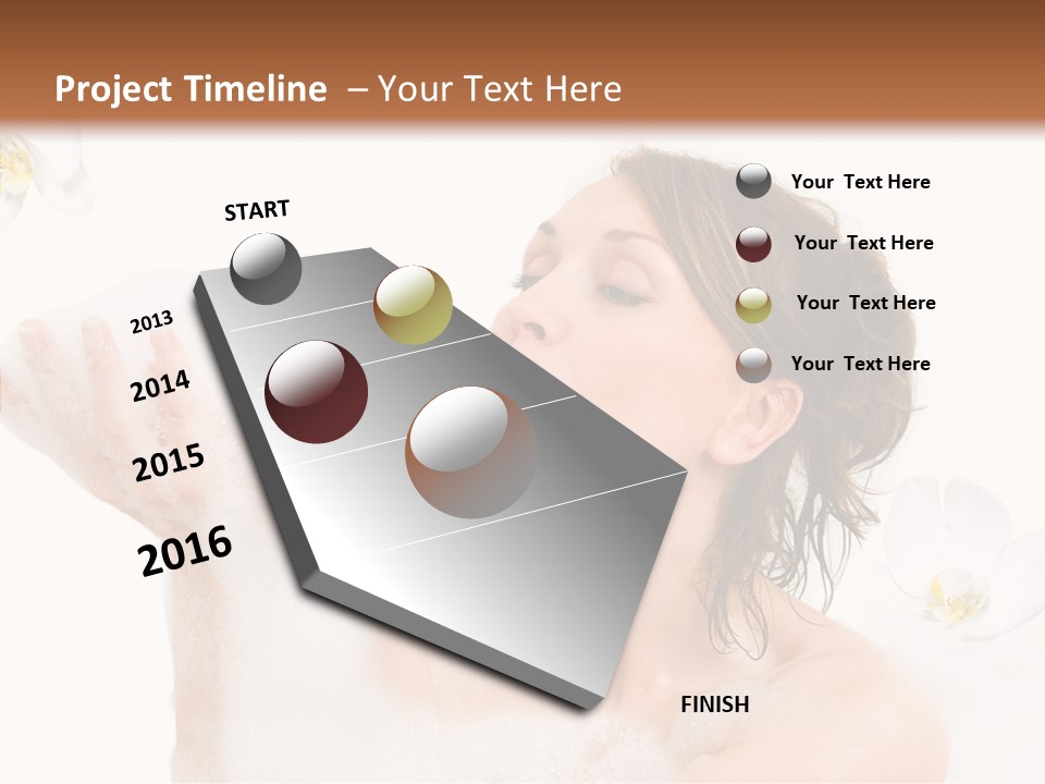 Water Exotic Foam PowerPoint Template