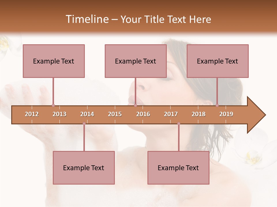 Water Exotic Foam PowerPoint Template