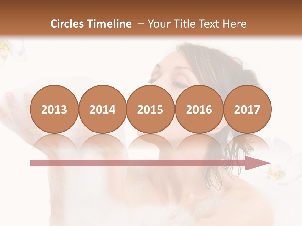 Water Exotic Foam PowerPoint Template