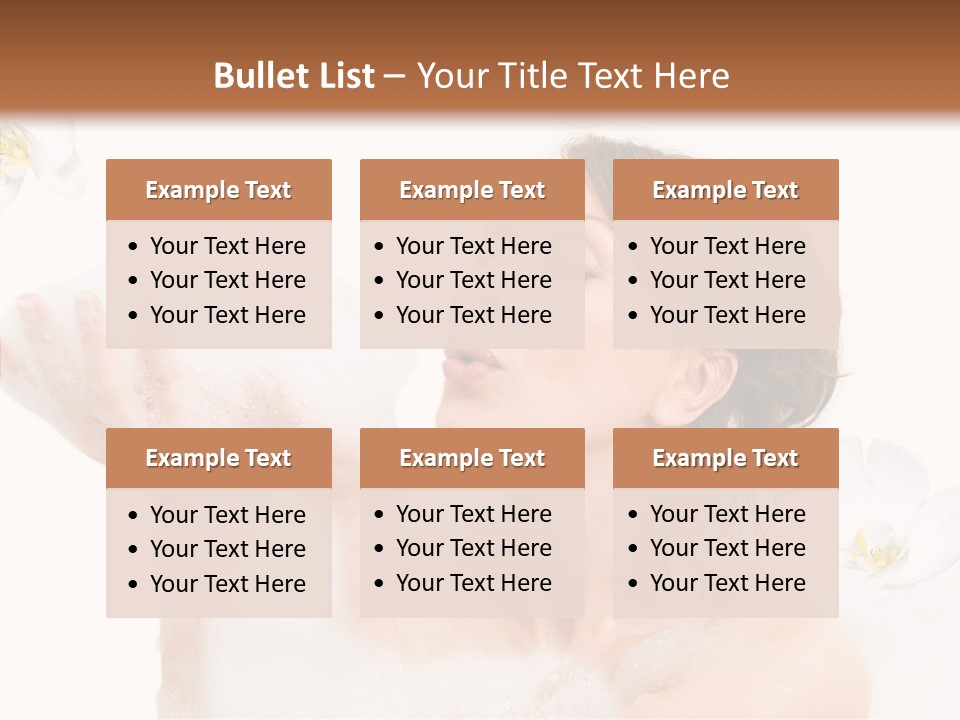 Water Exotic Foam PowerPoint Template