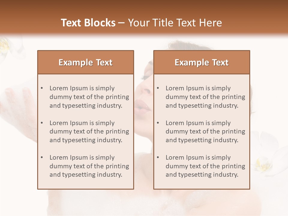 Water Exotic Foam PowerPoint Template