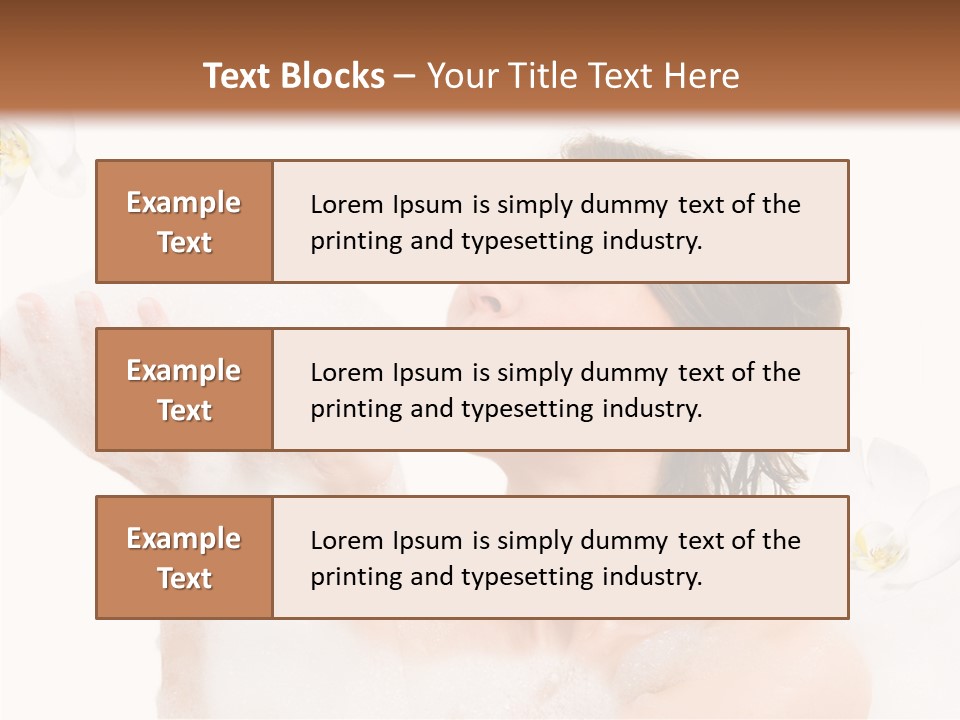 Water Exotic Foam PowerPoint Template