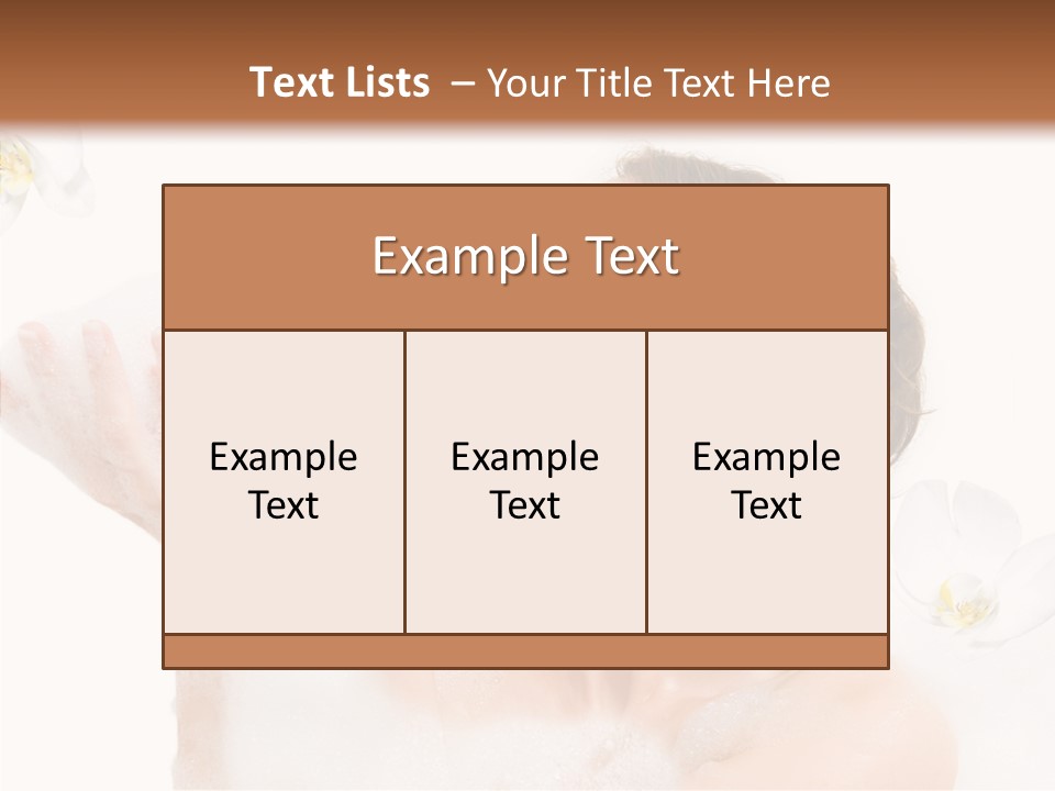 Water Exotic Foam PowerPoint Template