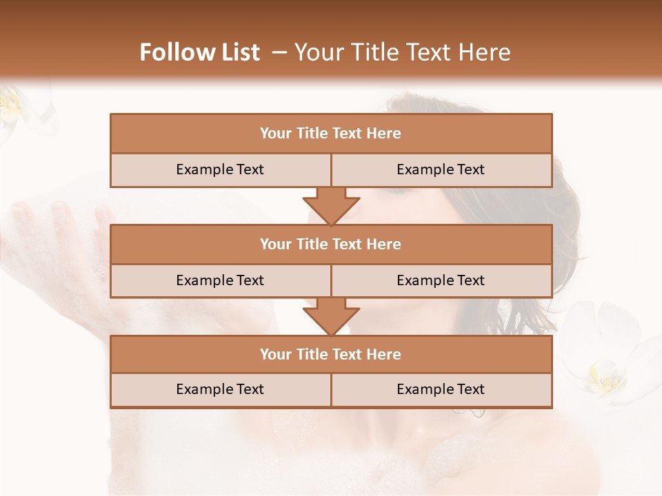 Water Exotic Foam PowerPoint Template