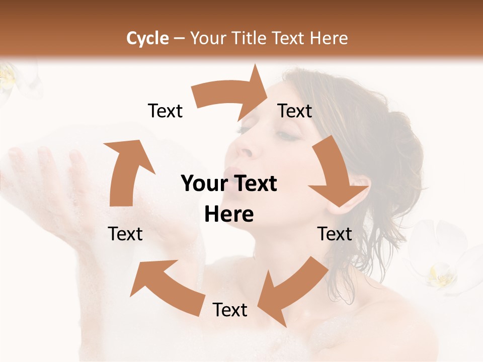 Water Exotic Foam PowerPoint Template