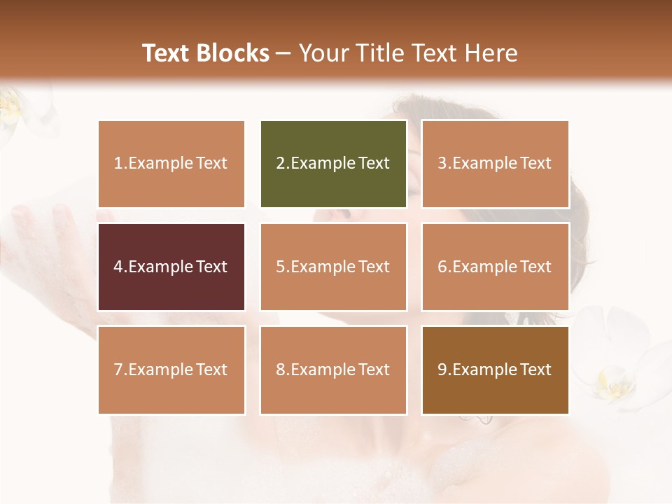 Water Exotic Foam PowerPoint Template