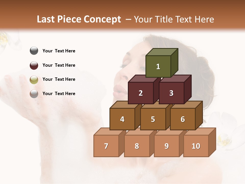 Water Exotic Foam PowerPoint Template