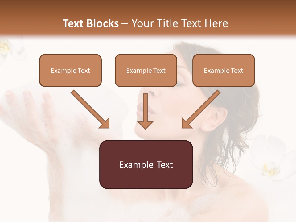 Water Exotic Foam PowerPoint Template