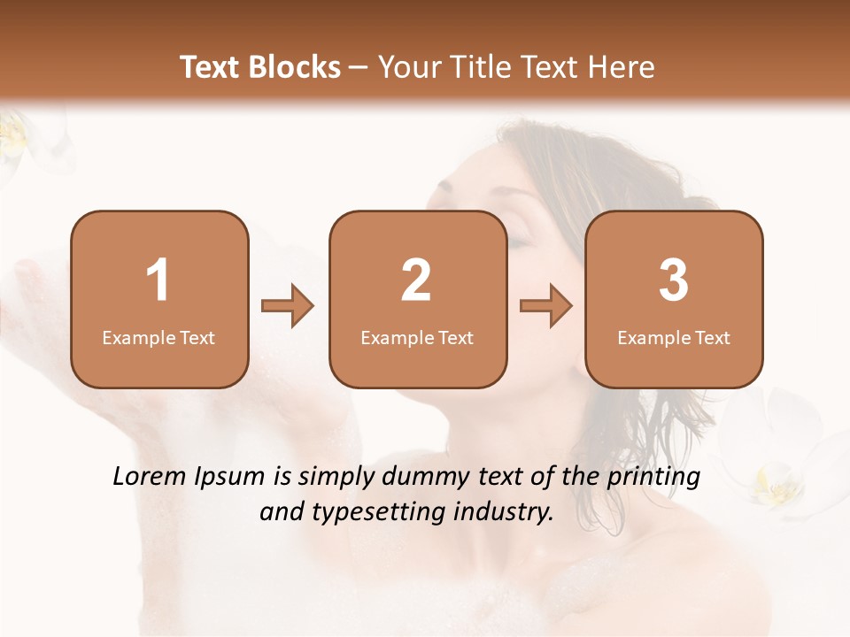 Water Exotic Foam PowerPoint Template