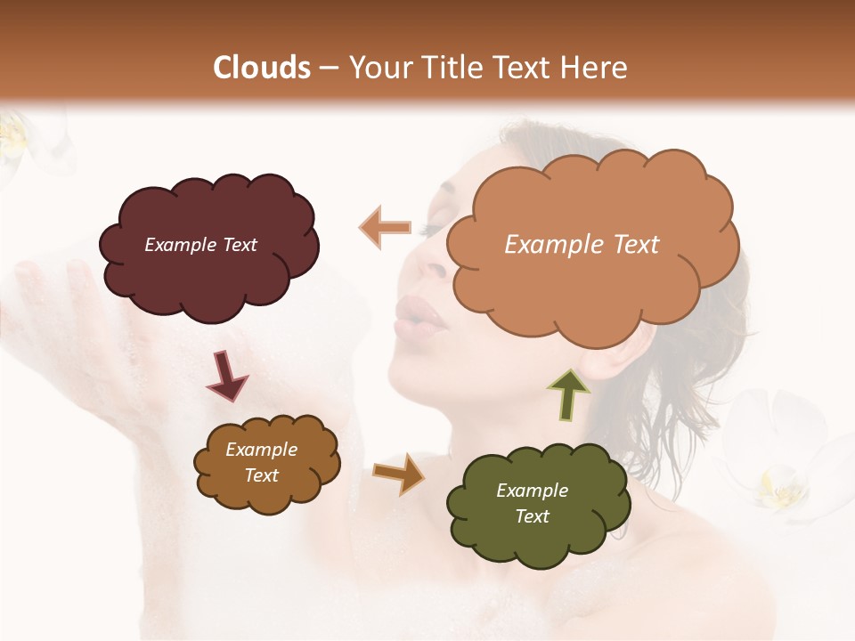 Water Exotic Foam PowerPoint Template